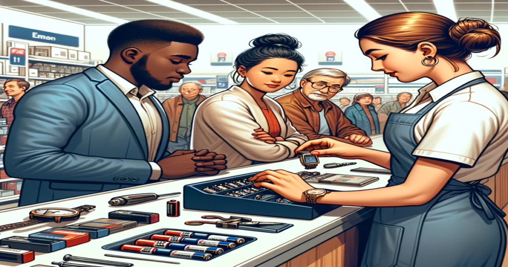 ホームセンターでの腕時計電池交換サービス