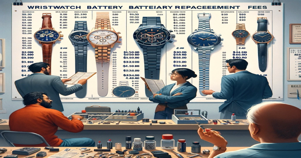 腕時計の電池交換料金比較