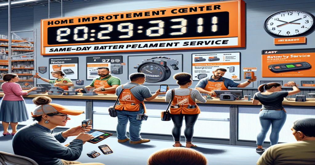 即日対応！ホームセンターの電池交換スピード