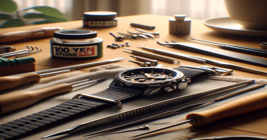 100均グッズで腕時計のベルトを簡単調整