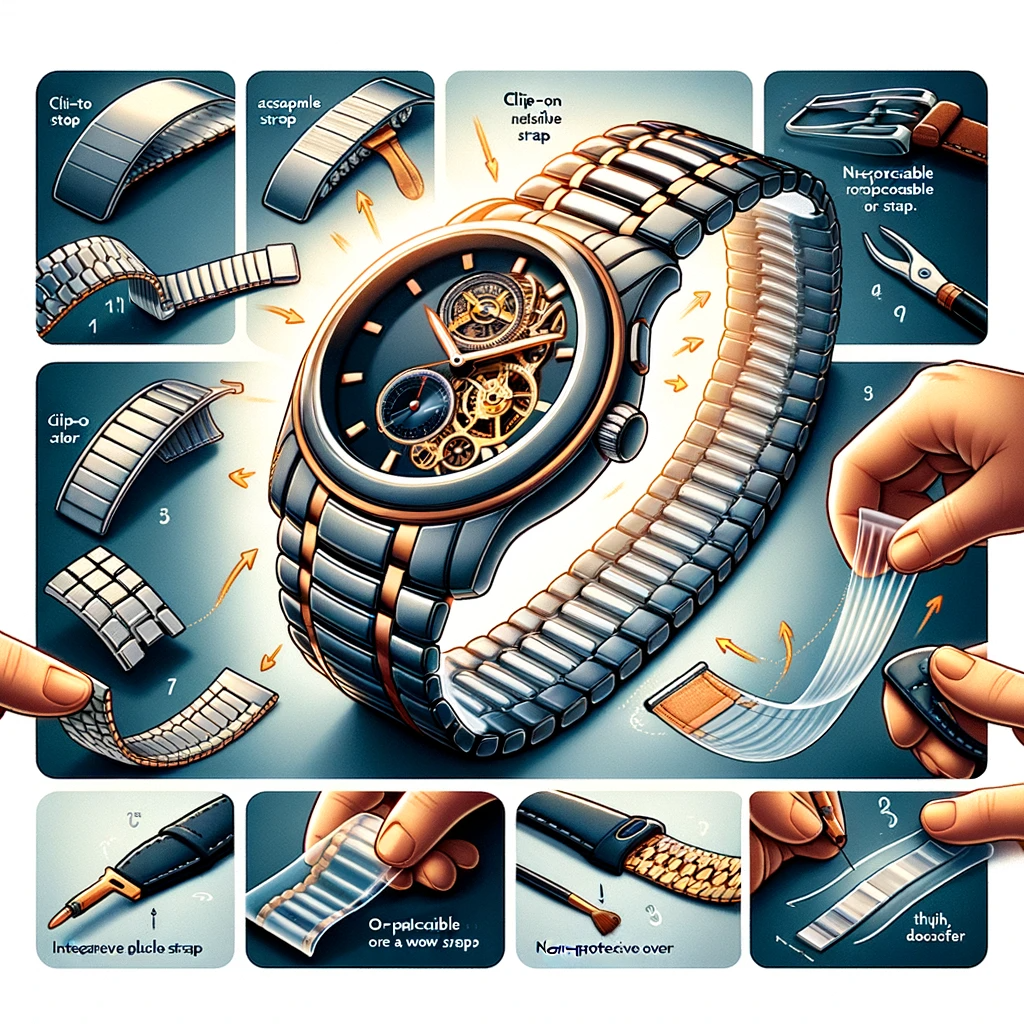 交換できない腕時計ベルトの代替案