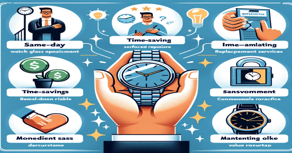 即日対応の腕時計ガラス交換サービスの利点