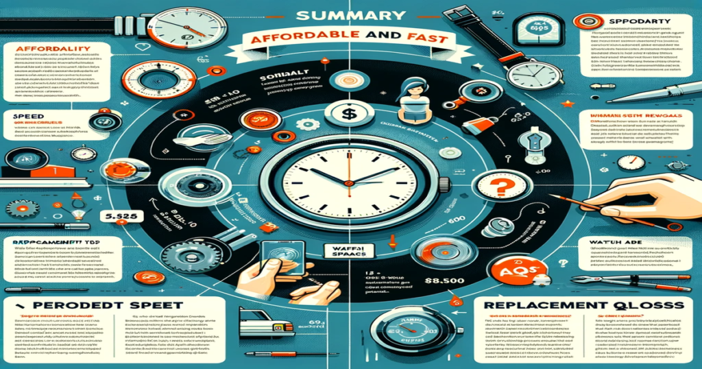 まとめ：腕時計のガラス交換は安くて迅速に